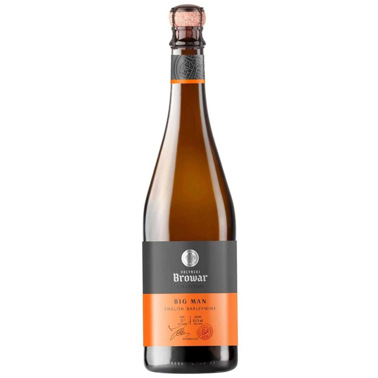 Пиво Volynski Browar Big Man темне 8.5% 0.75 л скло
